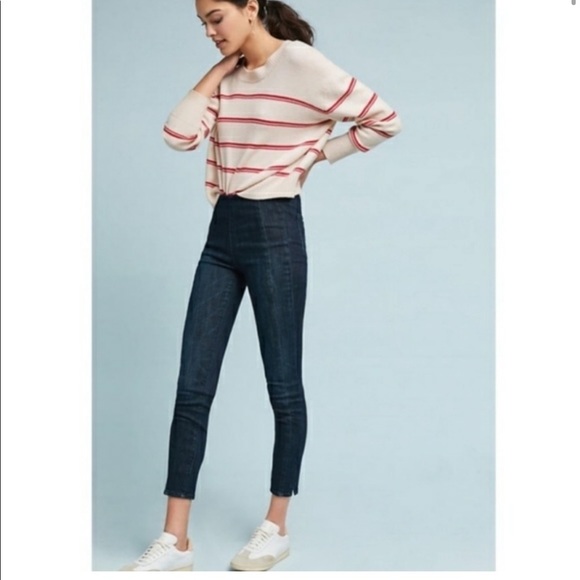 EUC Anthropologie Pilcro & the Letterpress Skinny Denim Legging Jeans Blue 25 - Picture 7 of 9